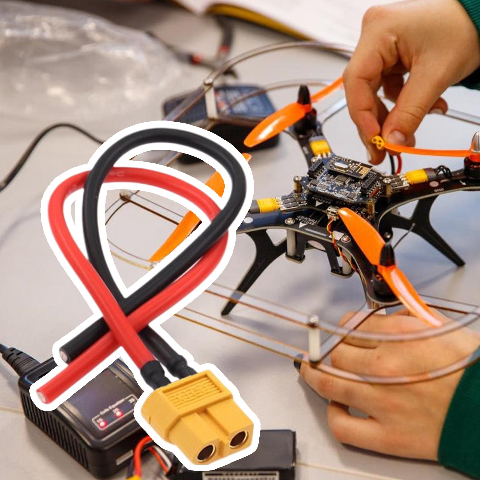 XT60 Мужской/Женский удлинител – обзор и цена Drone Battery Adapter