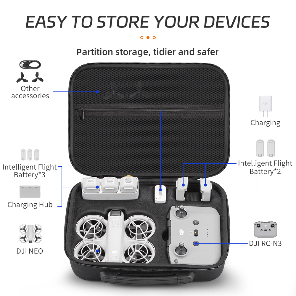 Чехол XFJI для DJI NEO Combo и – обзор и цена Drone Carrying Case